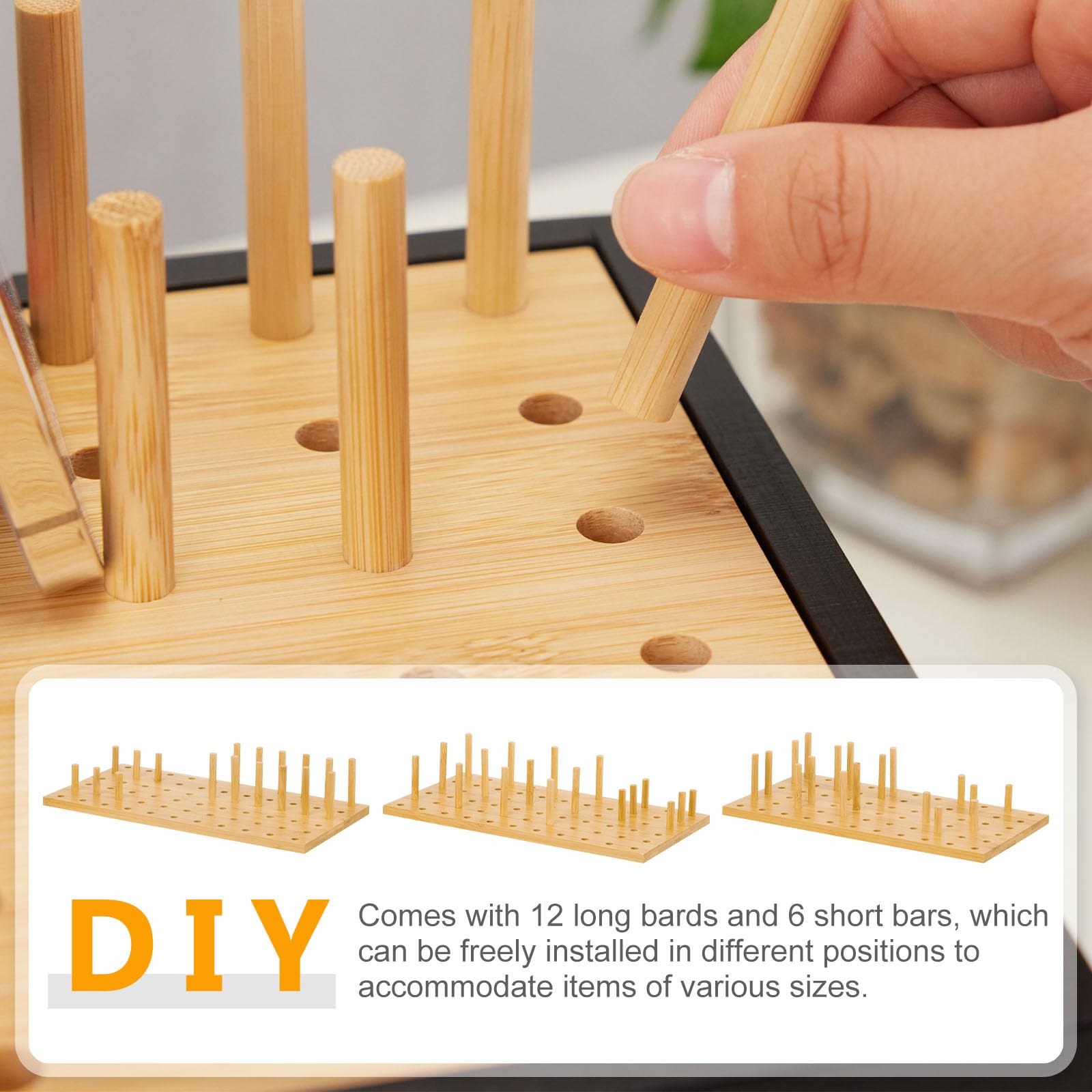 Homde Bamboo Charging Station Organizer with Drawer for Multiple Devices-Homde