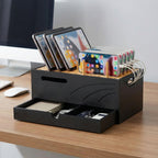 Homde Bamboo Charging Station Organizer with Drawer for Multiple Devices-Homde