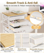 Homde Rolling Storage Drawer Cart with 8 Drawers and Lockable Wheels-Homde