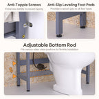 Homde Over The Toilet Storage Rack with Basket and Drawer, Adjustable 4-Tier Bamboo