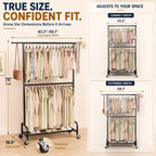 Homde Sturdy Clothes Rack for Bedroom: 462 lbs Heavy Duty Capacity