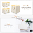 Homde 3-Tier Bamboo Laundry Basket with Wheels and Removable Hampers-Homde