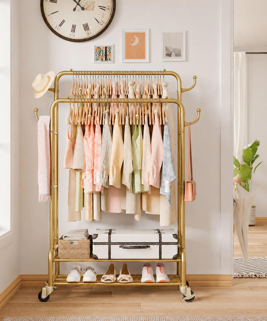 Double Clothes Rack-HS002-Homde
