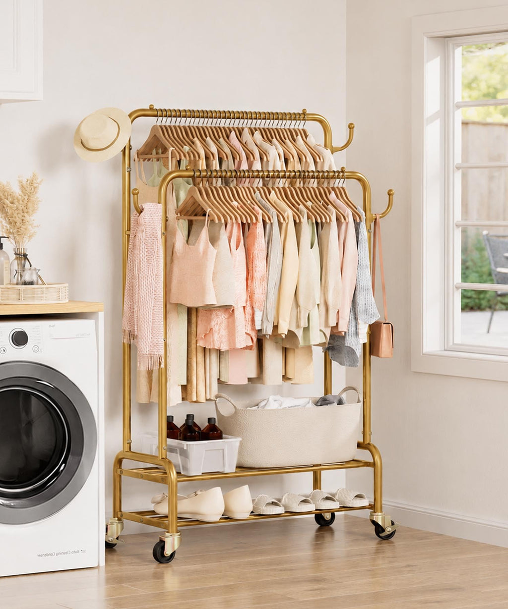 Double Clothes Rack-HS002-Homde