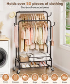 Double Clothes Rack-HS002-Homde