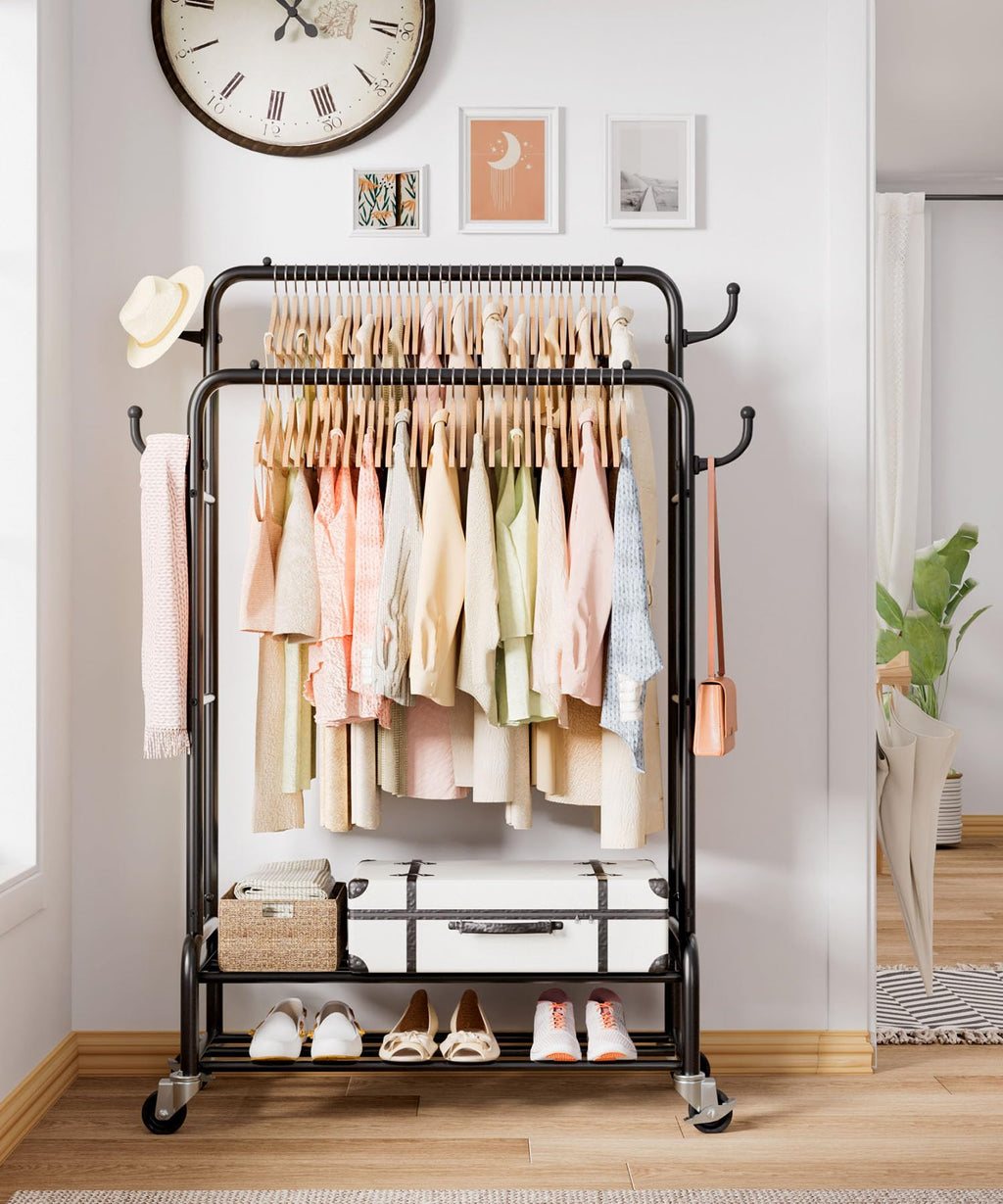 Double Clothes Rack-HS002-Homde