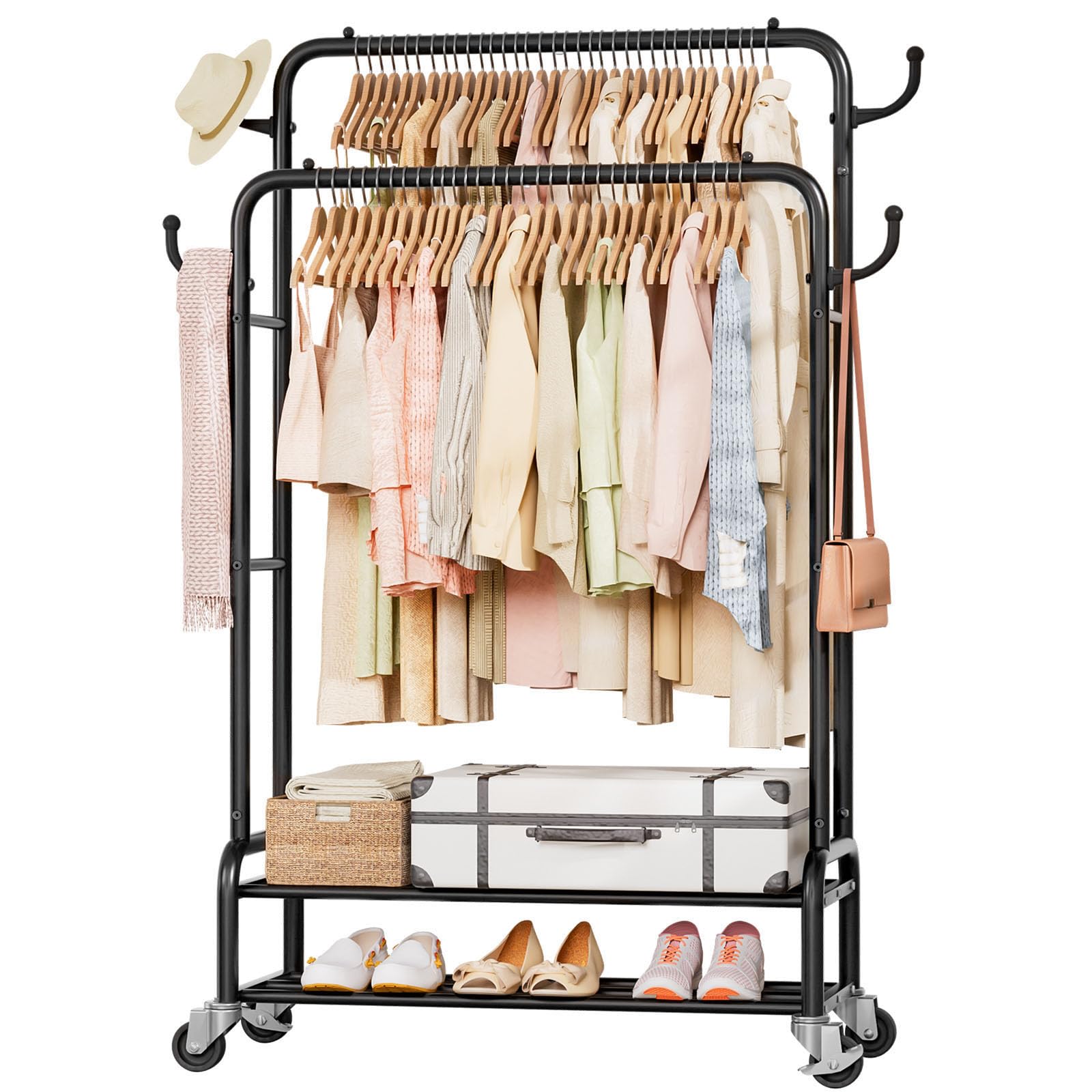Double Clothes Rack-HS002-Homde