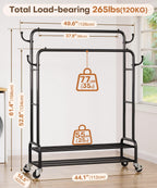 Double Clothes Rack-HS002-Homde