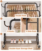 Double Clothes Rack-HS002-Homde