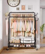 Double Clothes Rack-HS002-Homde