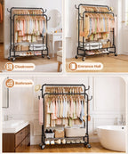 Double Clothes Rack-HS002-Homde