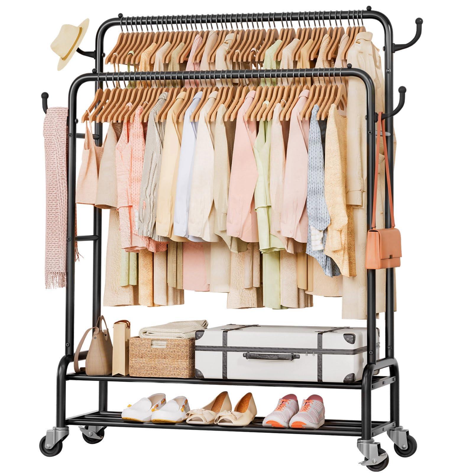 Double Clothes Rack-HS002-Homde