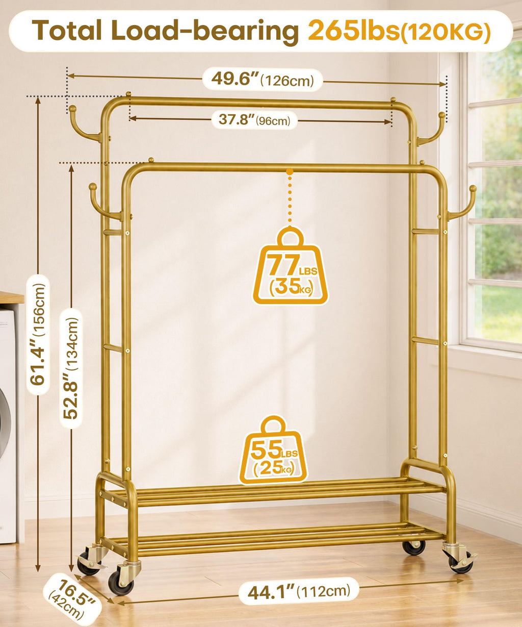 Double Clothes Rack-HS002-Homde