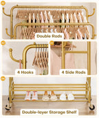 Double Clothes Rack-HS002-Homde