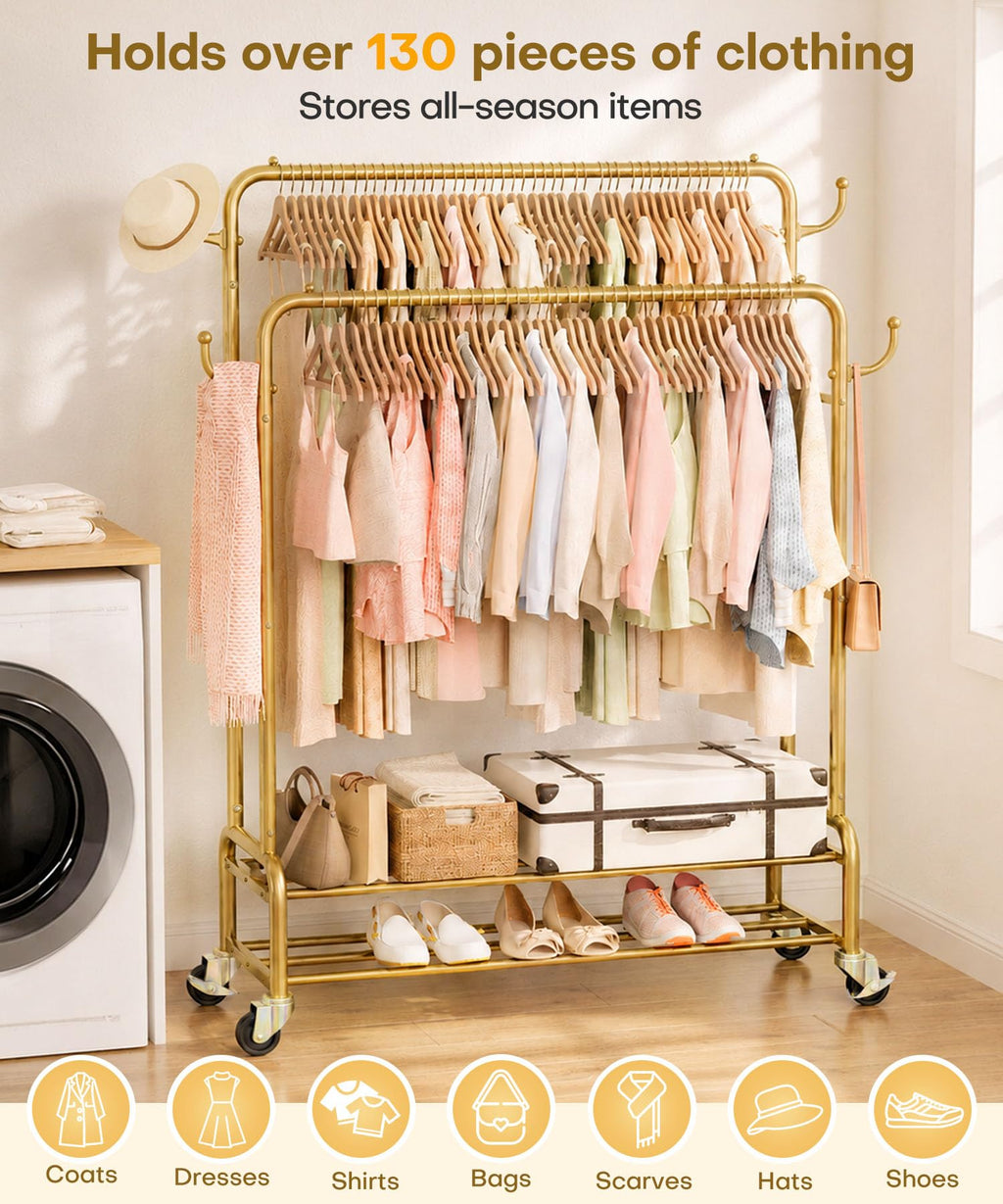 Double Clothes Rack-HS002-Homde