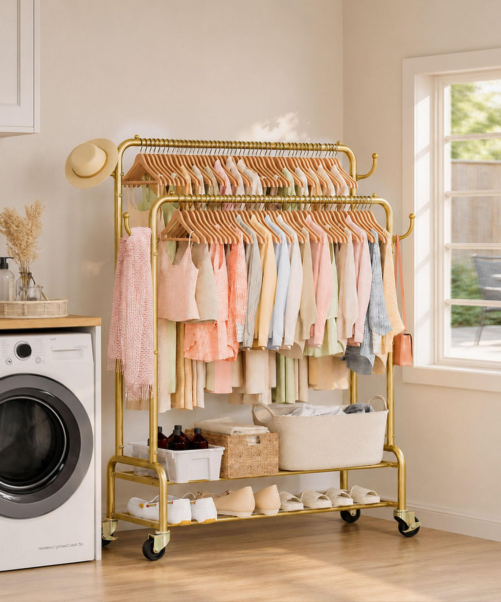 Double Clothes Rack-HS002-Homde