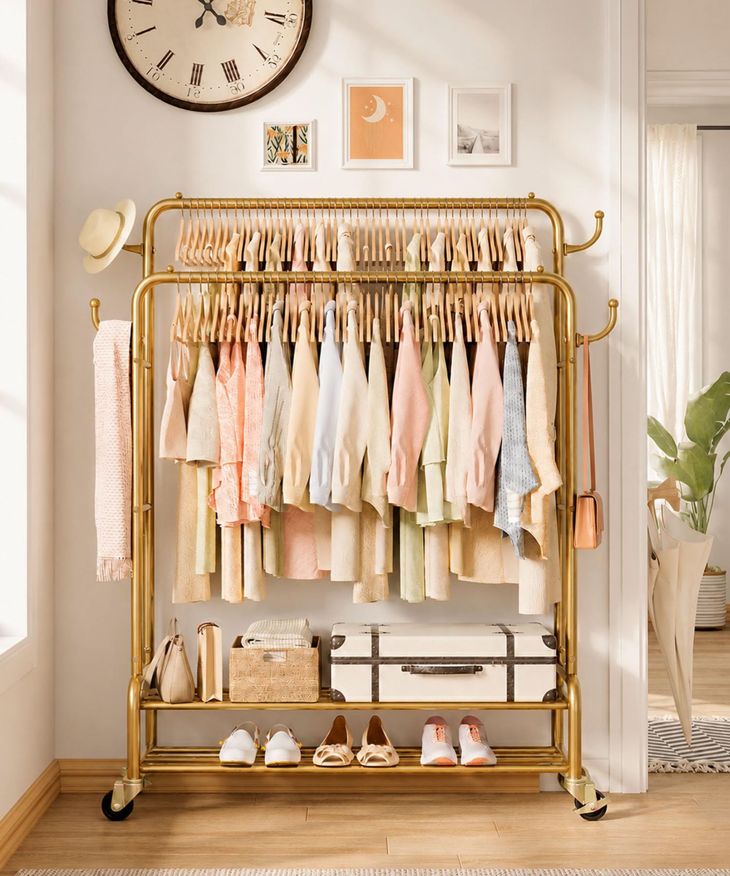 Double Clothes Rack-HS002-Homde