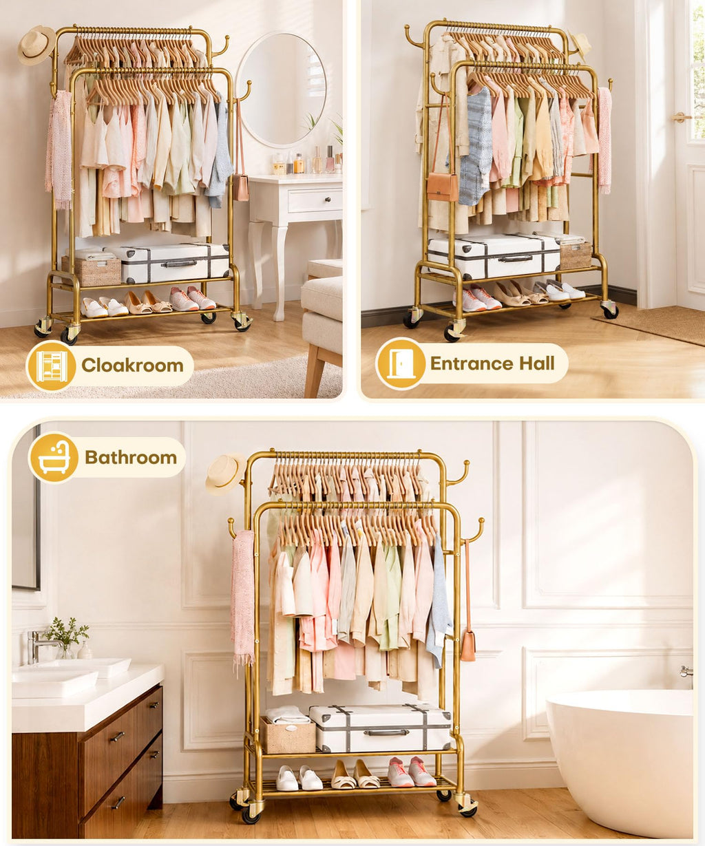 Double Clothes Rack-HS002-Homde