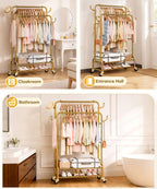 Double Clothes Rack-HS002-Homde
