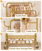Double Clothes Rack-HS002-Homde