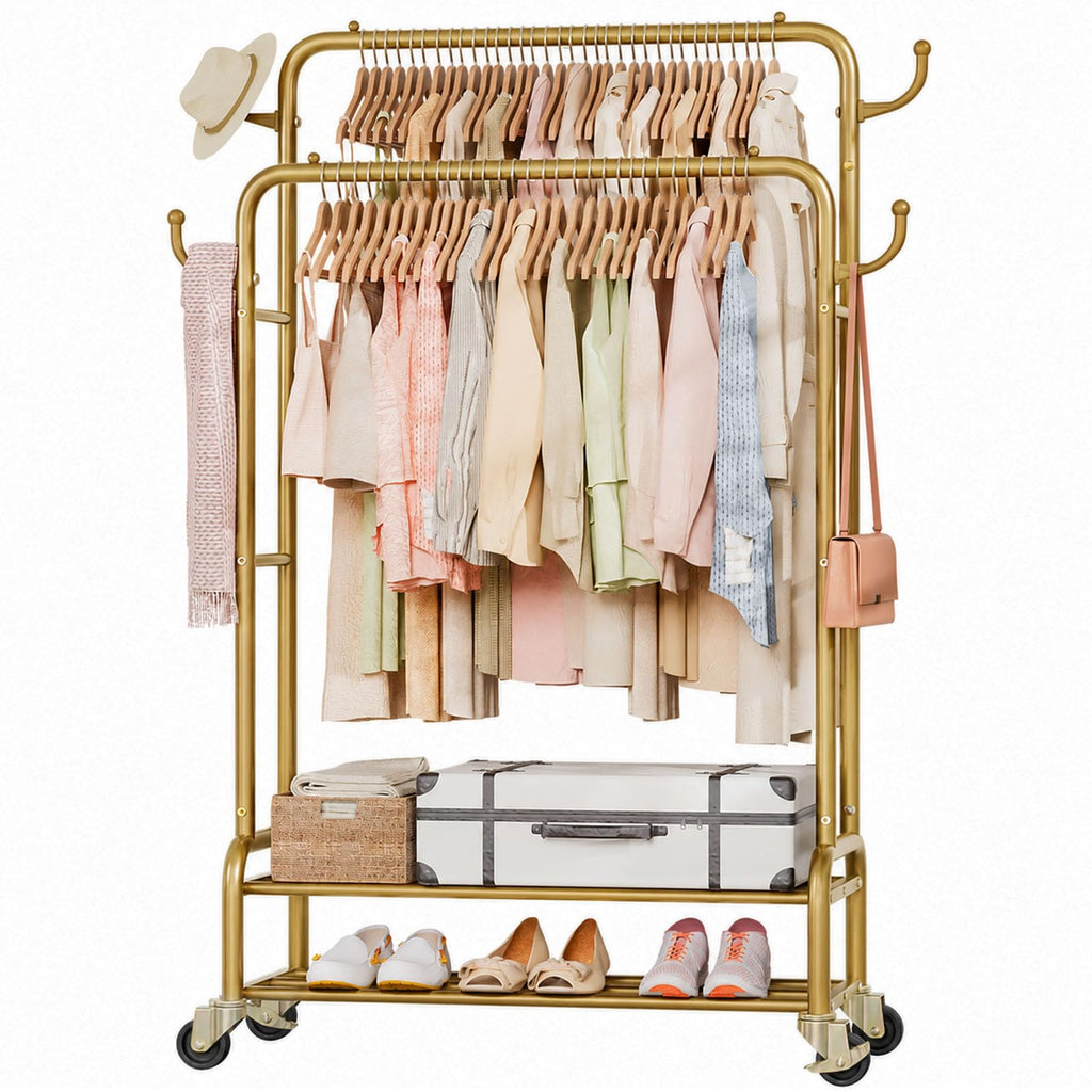 Double Clothes Rack-HS002-Homde