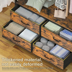 Freestanding Clothes Rack with 4 Drawers, Hooks and Shelves-Homde