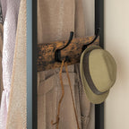 Freestanding Clothes Rack with 4 Drawers, Hooks and Shelves-Homde