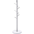 Homde Metal Coat Rack Stand with Natural Marble Base and 8 Hooks-Homde