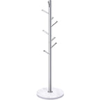 Homde Metal Coat Rack Stand with Natural Marble Base and 8 Hooks-Homde