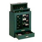 Homde Jewelry Organizer with Glass Window, 3 Drawers and Necklace Hooks-Homde
