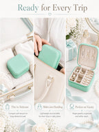 Homde 6-Pack Travel Jewelry Cases for Bridesmaids and Gifts-Homde
