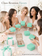 Homde 6-Pack Travel Jewelry Cases for Bridesmaids and Gifts-Homde