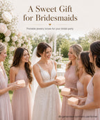 Homde 6-Pack Travel Jewelry Cases for Bridesmaids and Gifts-Homde