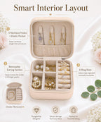 Homde 6-Pack Travel Jewelry Cases for Bridesmaids and Gifts-Homde