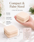 Homde 6-Pack Travel Jewelry Cases for Bridesmaids and Gifts-Homde