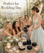 Homde 6-Pack Travel Jewelry Cases for Bridesmaids and Gifts-Homde