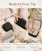 Homde 6-Pack Travel Jewelry Cases for Bridesmaids and Gifts-Homde