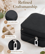 Homde 6-Pack Travel Jewelry Cases for Bridesmaids and Gifts-Homde