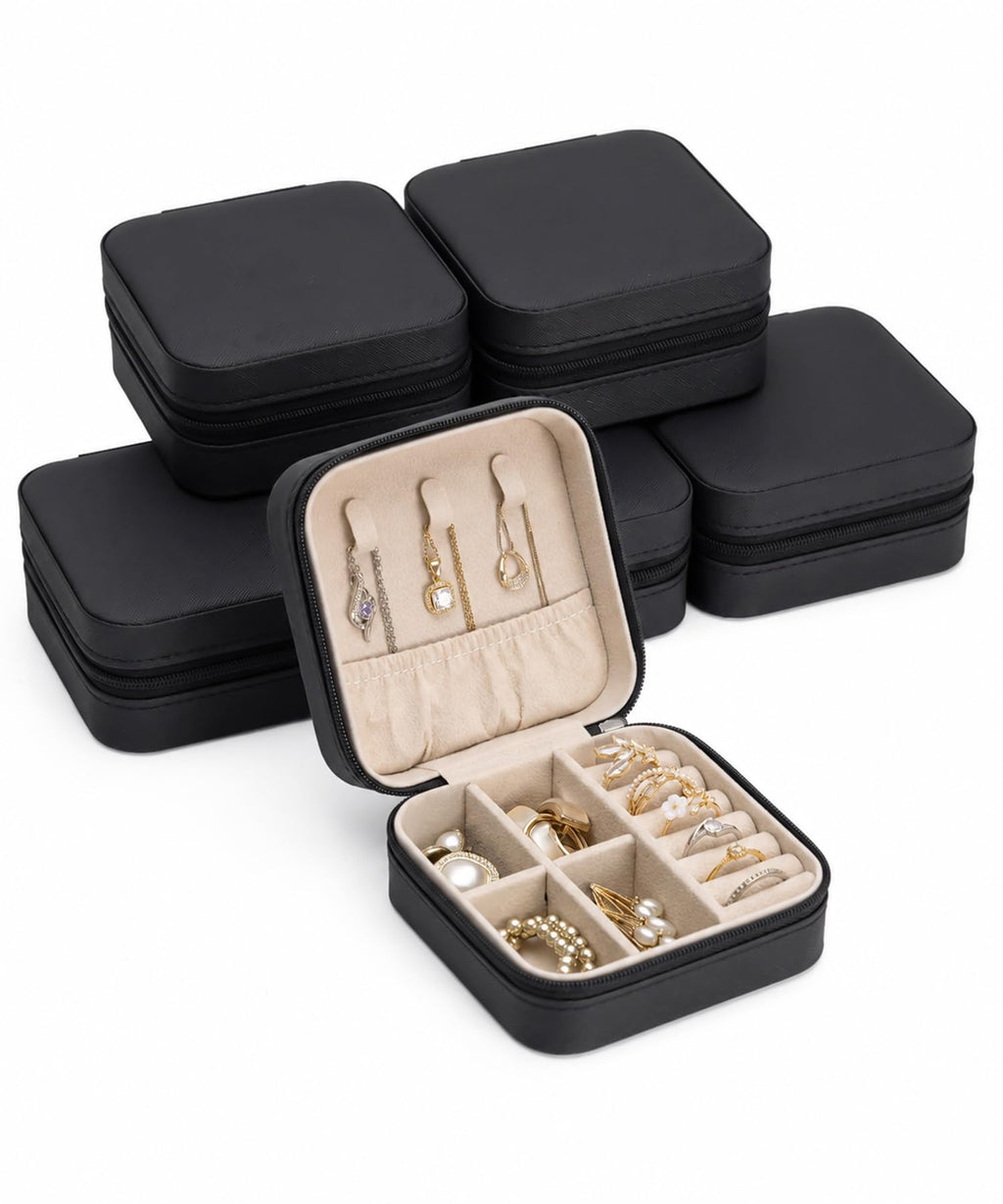 Homde 6-Pack Travel Jewelry Cases for Bridesmaids and Gifts-Homde