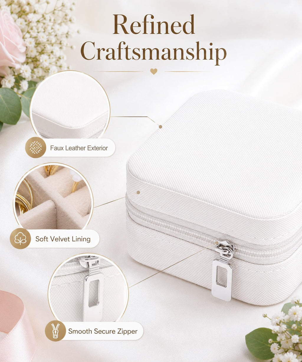 Homde 6-Pack Travel Jewelry Cases for Bridesmaids and Gifts-Homde