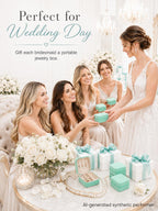 Homde 6-Pack Travel Jewelry Cases for Bridesmaids and Gifts-Homde