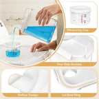 Homde Clear Laundry Detergent Dispenser Set with Pods Containers and Labels-Homde