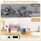 Homde Clear Laundry Detergent Dispenser Set with Pods Containers and Labels-Homde