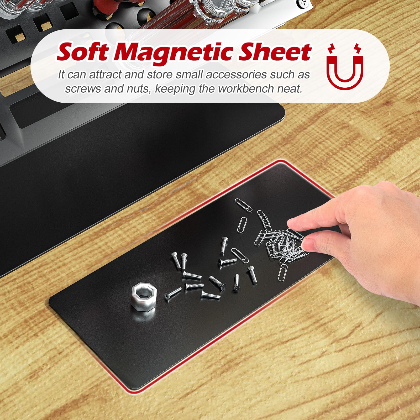 Adjustable Screwdriver Organizer Holder for Desktop Tool Storage-Homde