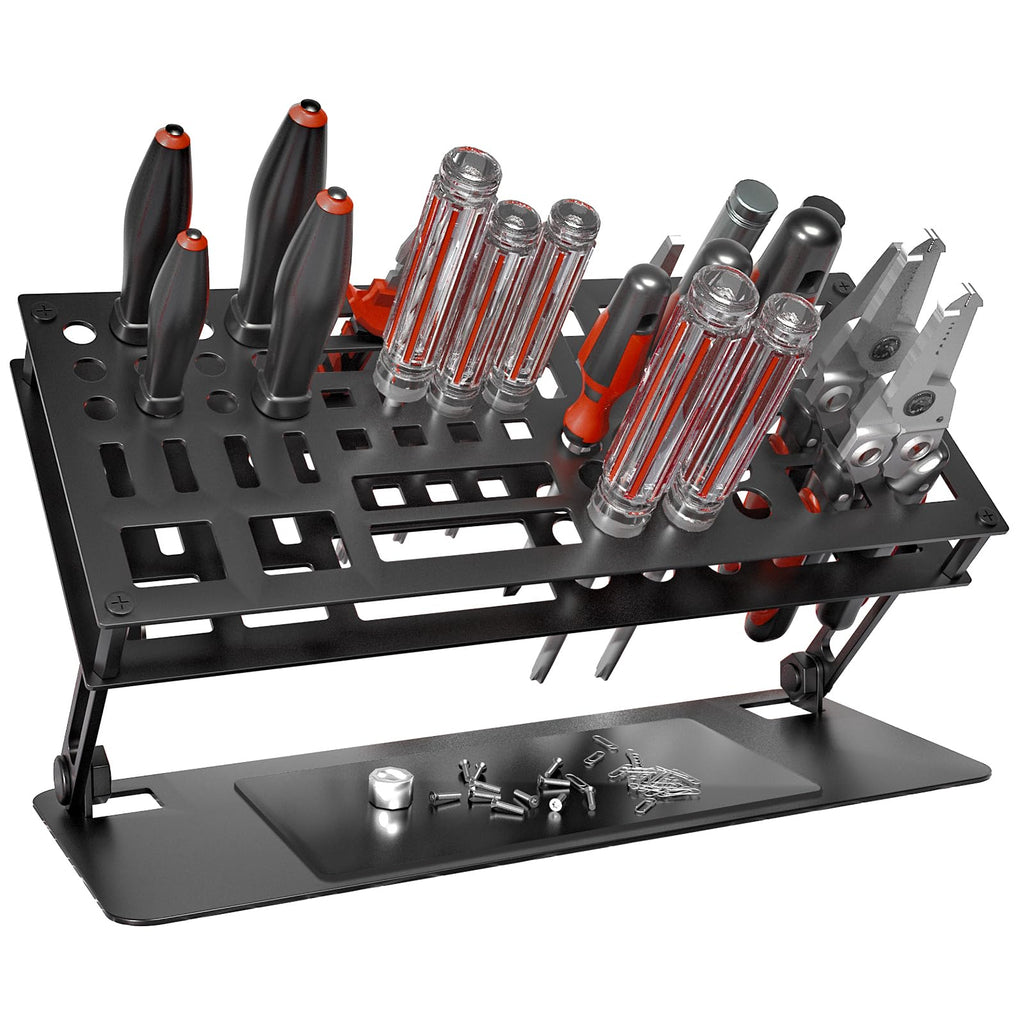 Adjustable Screwdriver Organizer Holder for Desktop Tool Storage-Homde