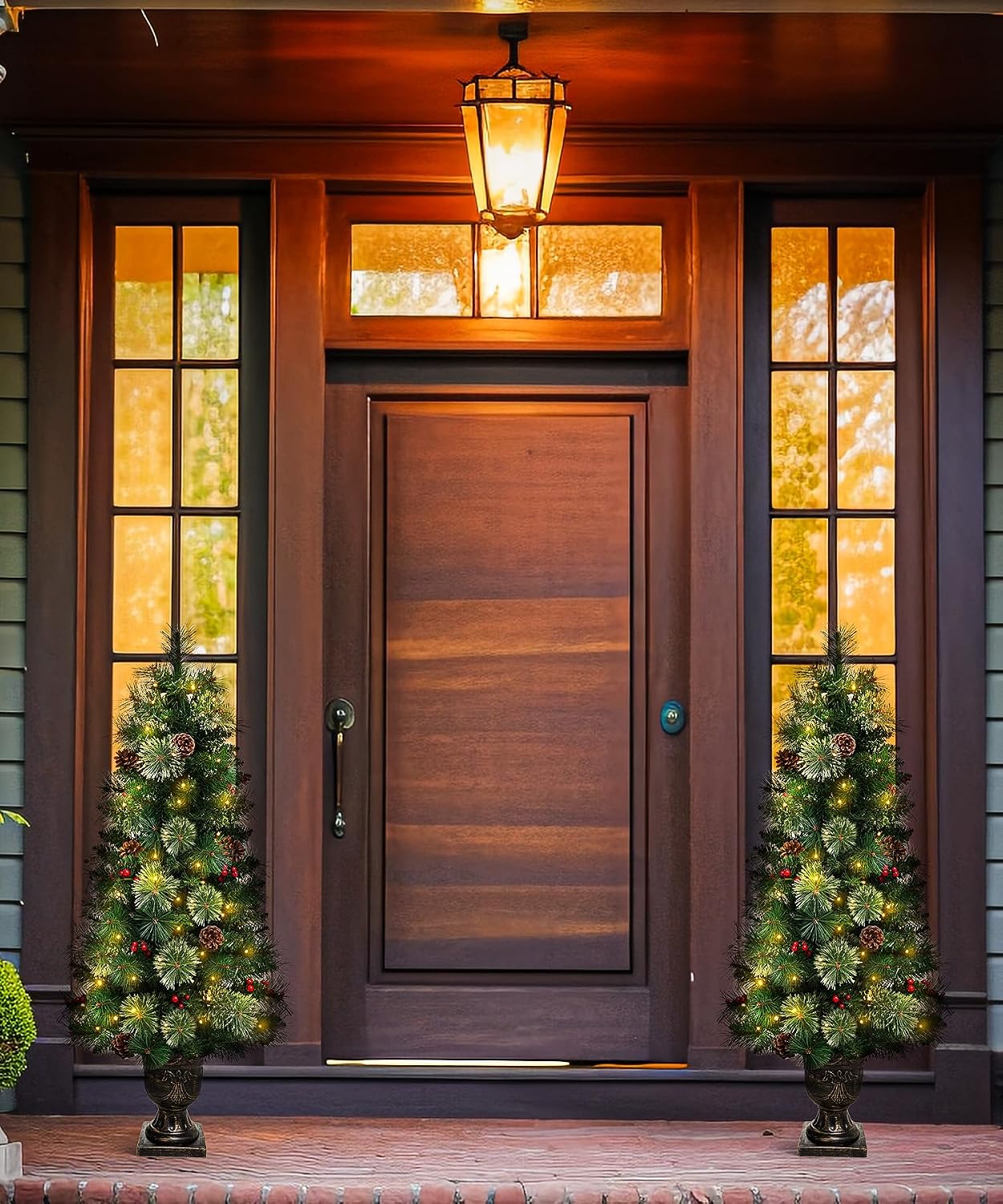 Decoway 4FT Pre-Lit Artificial Christmas Tree for Entrances-Homde