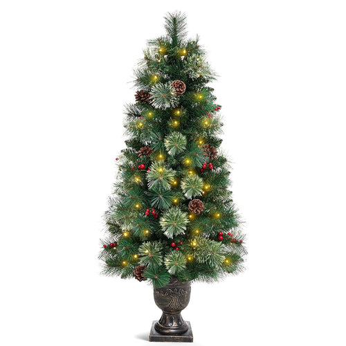 Decoway 4FT Pre-Lit Artificial Christmas Tree for Entrances-Homde