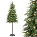 Decoway 7FT Pre-Lit Artificial Christmas Tree with 350 Warm White LED Lights-Homde