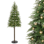 Decoway 7FT Pre-Lit Artificial Christmas Tree with 350 Warm White LED Lights-Homde