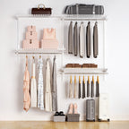 Wall Mounted Wire Closet Organizer System-4.4 FT-5-Homde